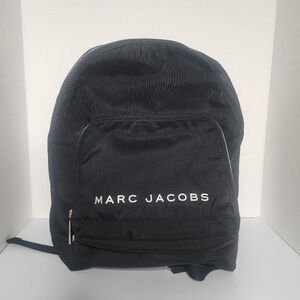 Marc Jacobs black logo backpack